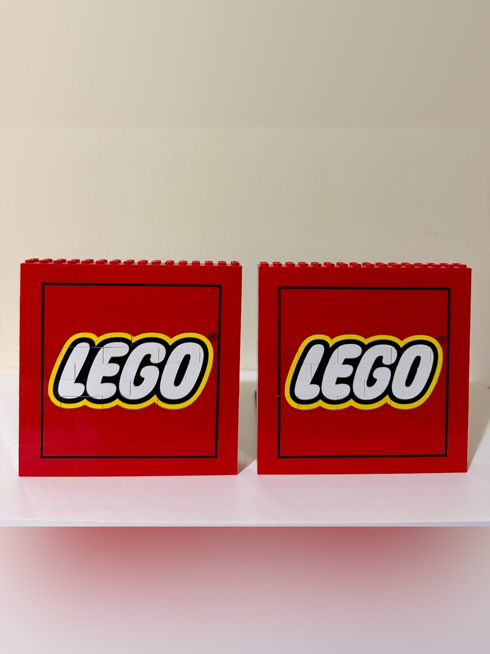 Lego Bookends.  Includes the 2 bookends.  Lego wall is 5” x 5”
